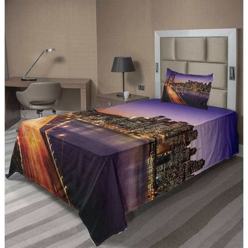 Microfiber Sheet Set, Twin Sheet Set + Fitted Sheet + 1 Pillowcase
