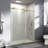 56" - 60" W X 76" H Single Sliding Shower Door, Frameless Bathroom Sliding Door With 1/4" (6Mm) Tempered Glass For Walk-In Shower-123404428
