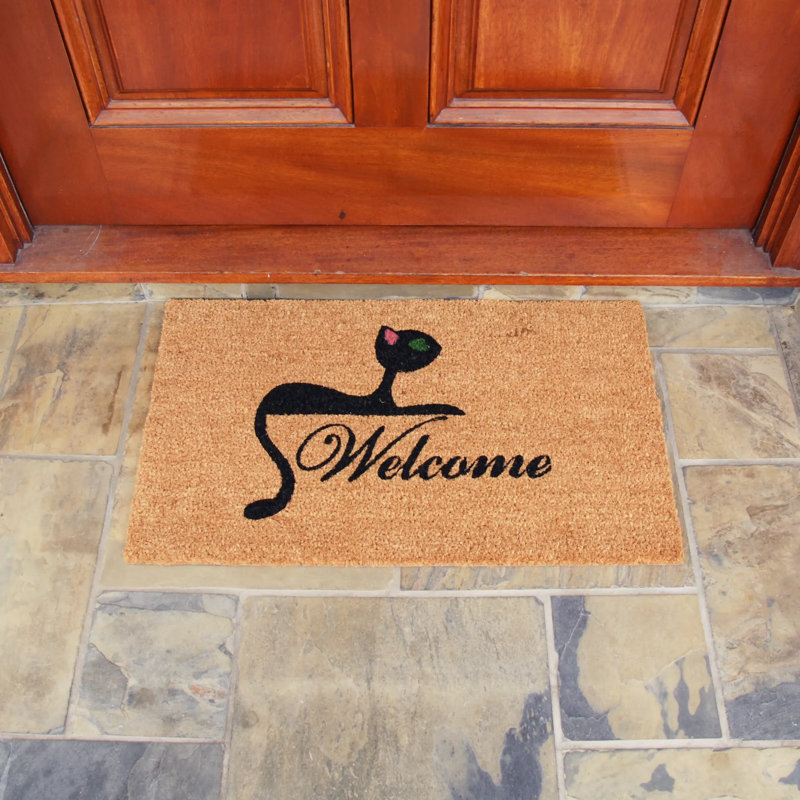 Mignon petit chaton 2 pièces 18 po x 30 po Ensemble de tapis d'extérieur antidérapant