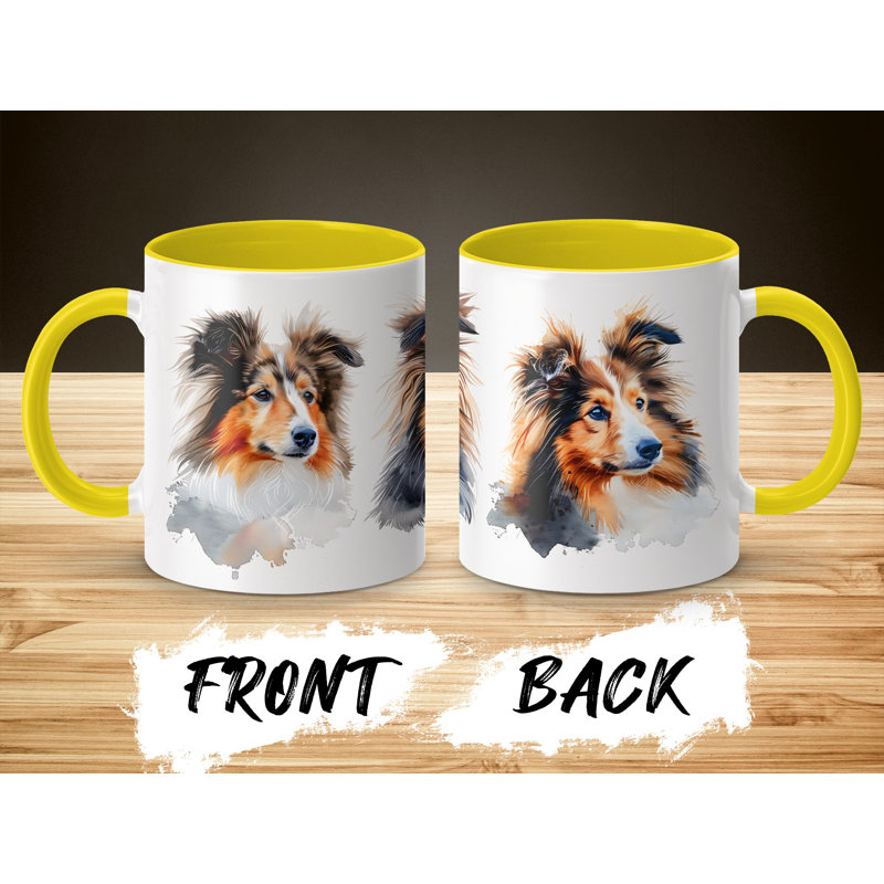 Shetland Sheepdog Design 11oz Coffee Mug, 2