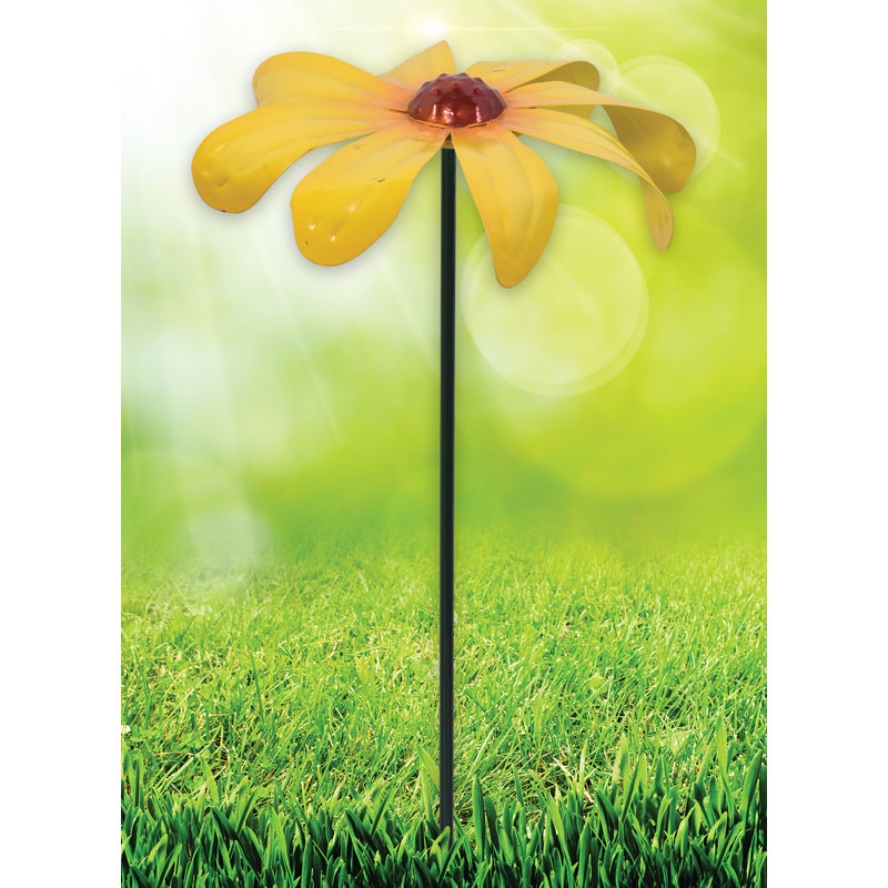 Piquet de jardin 1 pièce Turkekul, H 18,25 po x l 8 po x P 1 po, Jaune
