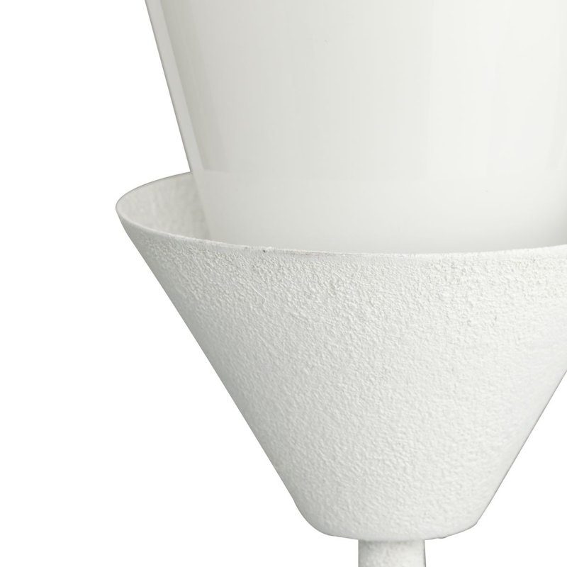 Luminaire suspendu 3 lumières Pinellas, Plâtre blanc