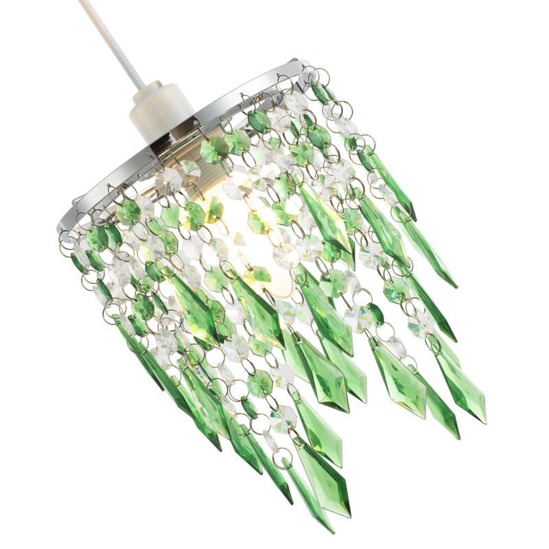 22cm H Metal Novelty Pendant Shade ( Screw On ), Green