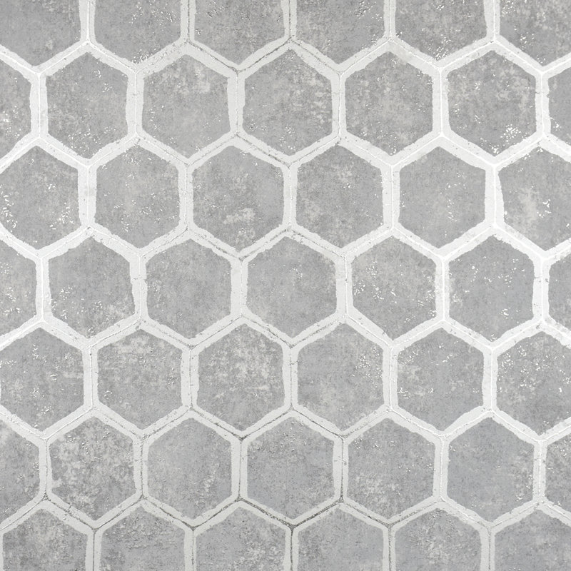 Rouleau de papier peint nid d'abeille Tiffany, Étain