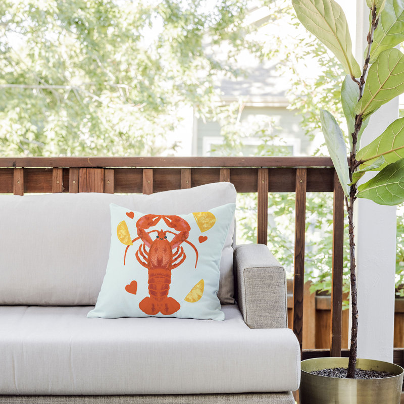 Coussin Design Lob You, 16 po x 16 po