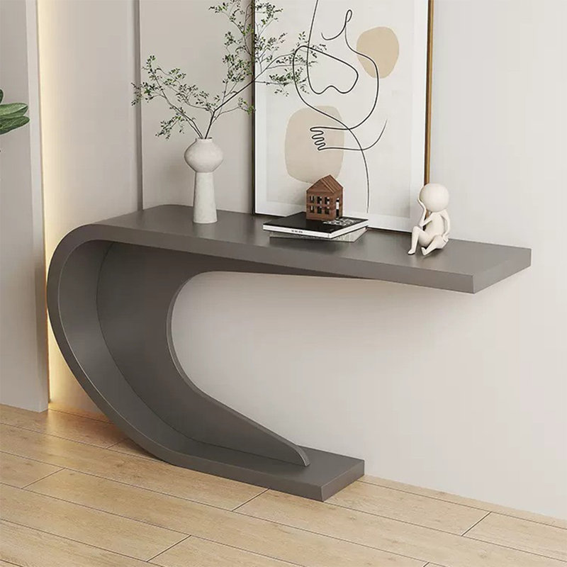 Console Table, Gray, 31.5" H x 39.4" W x 11.8" D