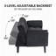 Canapé-lit convertible en velours Fan Chen 57 po L x 39 po P x 29 po H