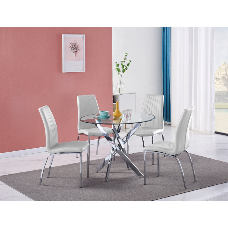 4 - Person Dining Set, White