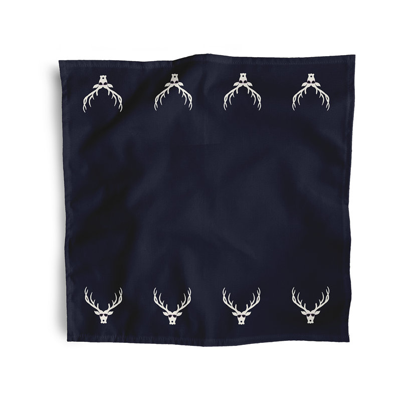 Morelia Polyester Square Napkin, Navy