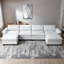 Canapé modulaire en U en chenille de 157 po de large pour salon-102494207