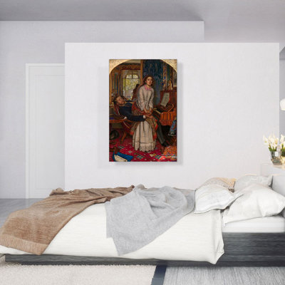 «The Awakening Conscience 1853» par William Holman Hunt, reproduction d'art sur toile tendue