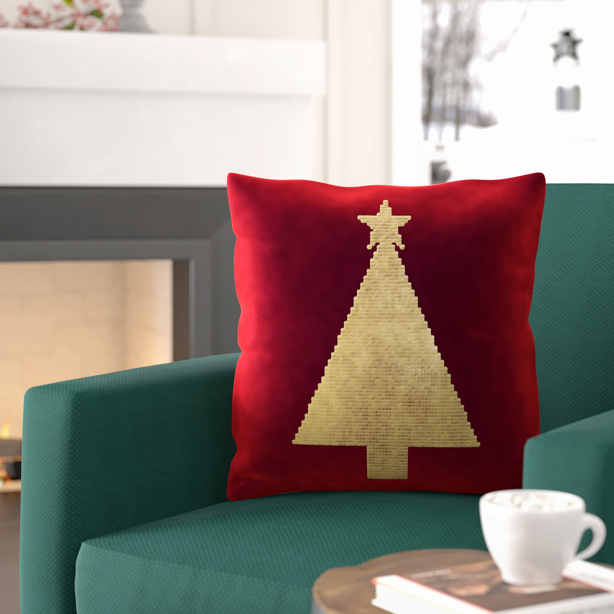 christmas tree pillow