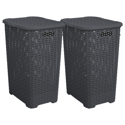 Panier à linge en osier