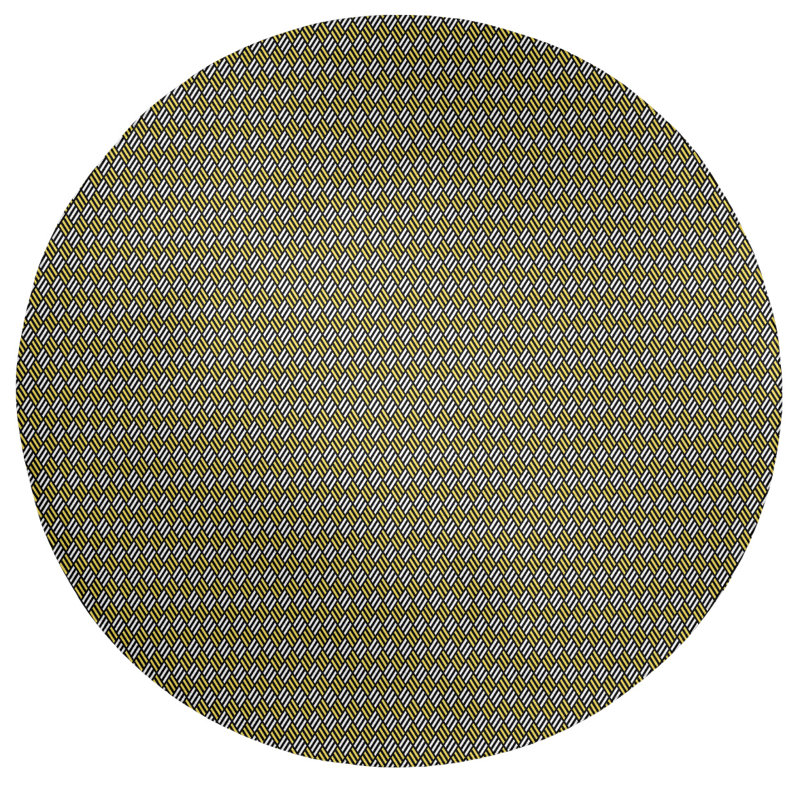 Chenille Indoor Rug, Round 5'
