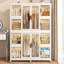 Organisateur de rangement portatif pour garde-robe pour vêtements avec 12 portes magnétiques et 12 cubes, idéal pour le rangement des vêtements pour enfants et divers articles