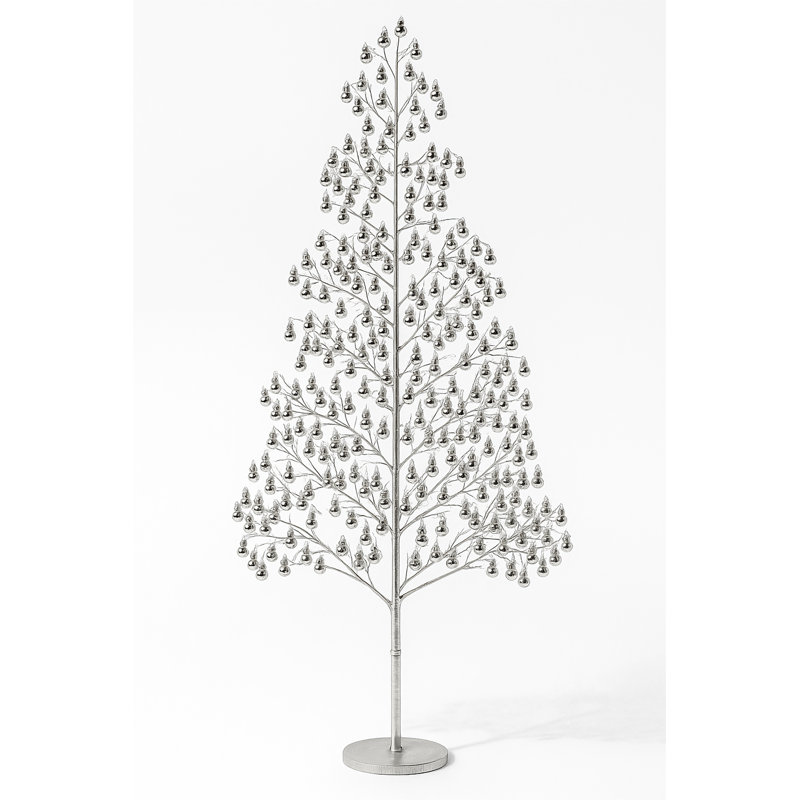  Micro Led Bauble Tree 1.8m, Silver