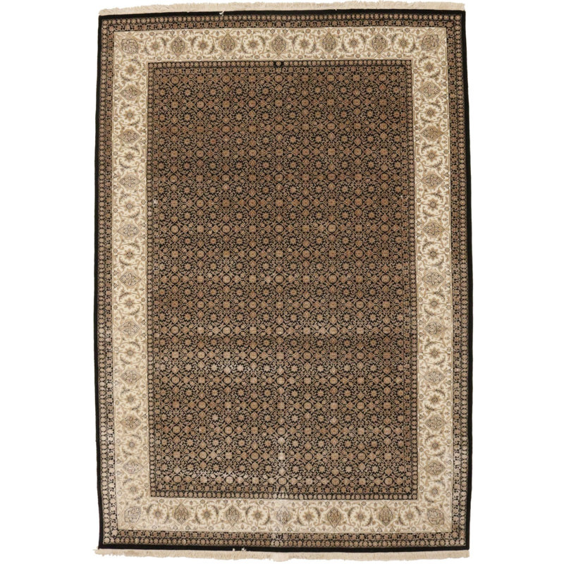 Tapis noir Herati 7 x 10