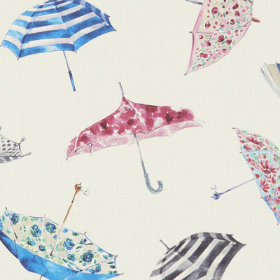 Village Life Umbrellas Fabric