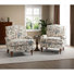 Ensemble de 2 fauteuils rembourrés avec pieds en bois massif l 31 po Mooresville