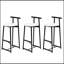 Stylish Metal Bar Stools with Backrest for Kitchen Island and Dining Pub, Set of 3, Durable and Comfortable Seating Solution