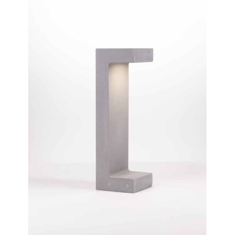 Grey Integrated LED Concrete Bollard Light