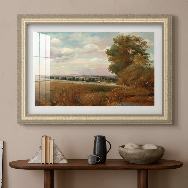 Paysage à Hampstead, avec Harrow au loin, vers 1849-1855 - John Constable - Estampe encadrée sur mesure