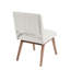 Chaise de salle à manger 2 - Assise et dossier rembourrés gris avec capacité de charge de 300 lb en bois de pacanier de 4,75 po et 2 chaises d'appoint-1829258027