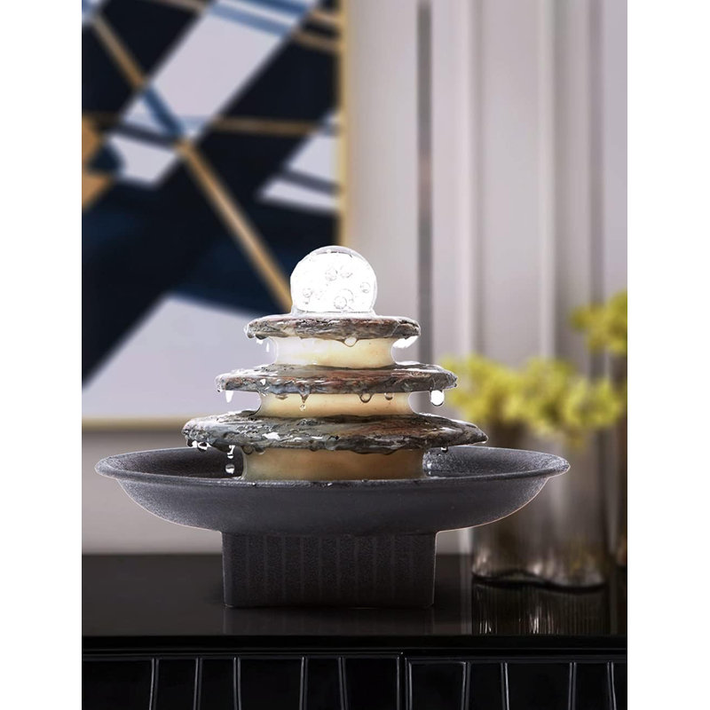 Fontaine de bureau à cascade Feng Shui