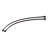 60" L Curved Fixed Shower Curtain Rod-68509642
