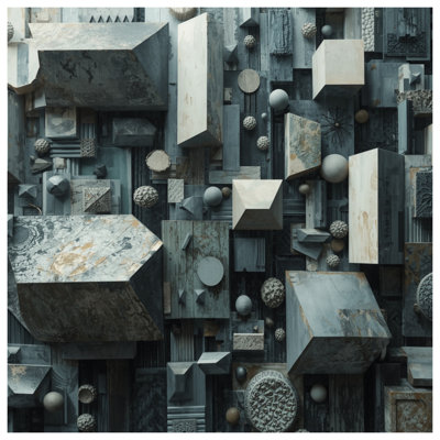 Housses de couette géométriques à blocs 3D