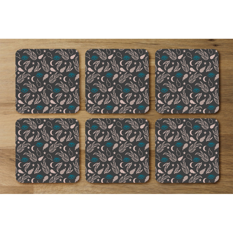 Square 6 Piece Coaster Set