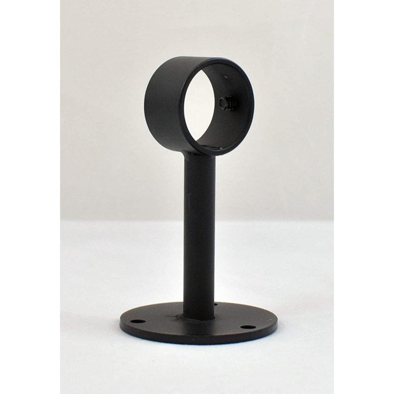 Support de fixation pour rideau Perrinton, Noir, H 3,25 po x l 3,125 po x P 3,125 po