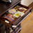 Modern Nut-Brown Solid Wood Sideboard