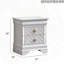 Table de chevet blanc perle