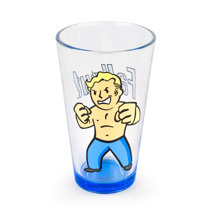 JUST FUNKY Rick and Morty Pint Glass [16 oz], featuring the Rick and Morty,  (Officially Licensed)