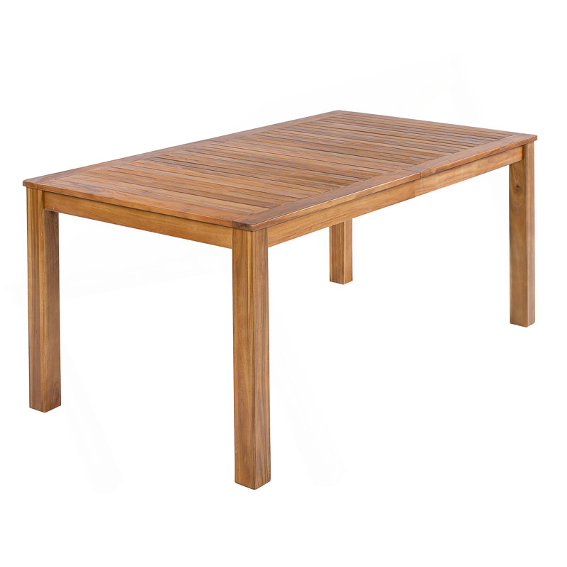 Table de salle à manger d'extérieur en bois pour terrasse