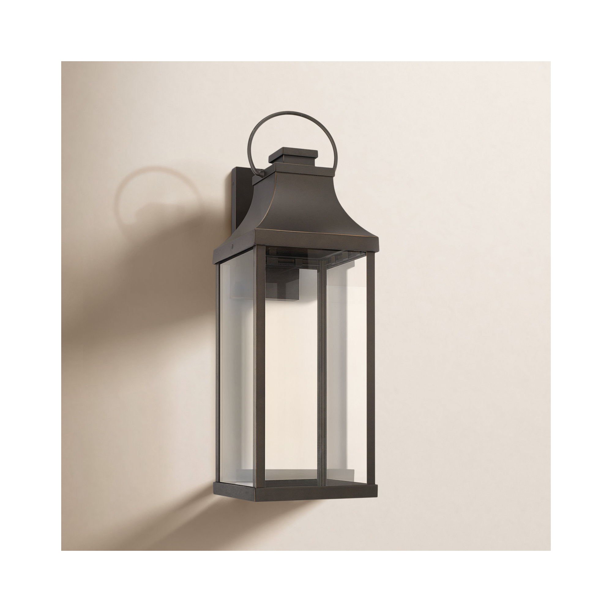 Single Light Outdoor Wall Light, Oiled Bronze