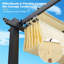 Pergola en aluminium avec auvent, Pergola rétractable d'extérieur avec auvent de soleil-114353336-114353338