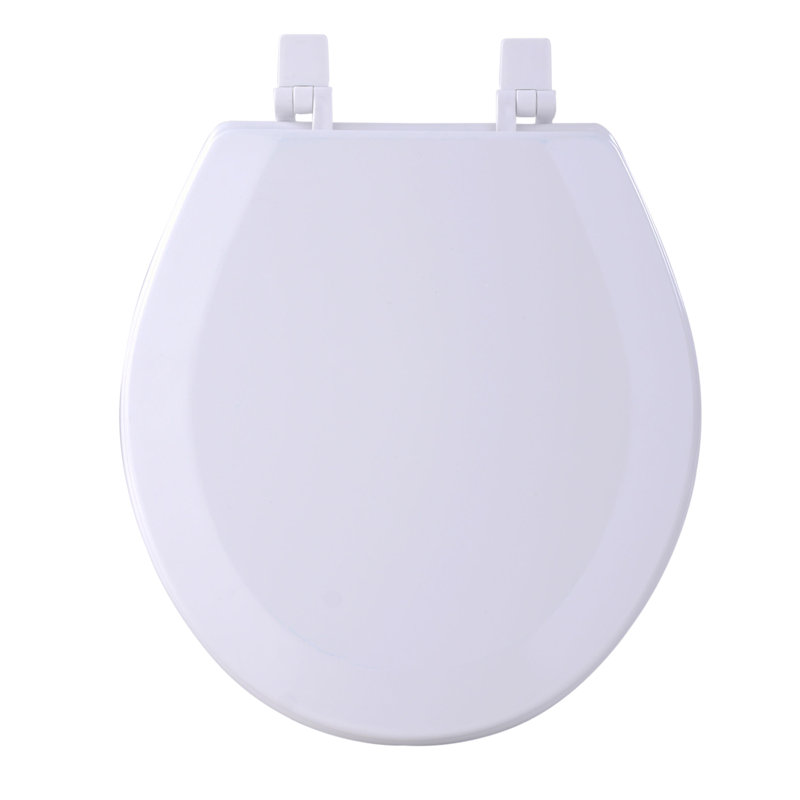 Fantasia Round Wood Standard Toilet Seat, White