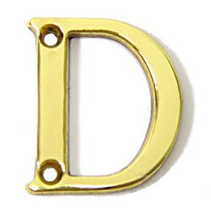 Villa 1.5'' H Brass House Letter