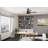 52" Techne 5 - Blade Ceiling Fan with LED Light Kit, Remote Control, WiFi Smart Fan, Easy Install-84931863