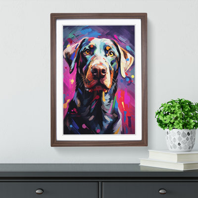 Labrador Retriever Informel No.2 - Single Picture Frame Rectangle Print on Wood