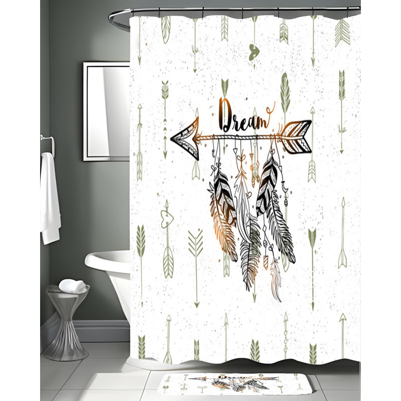 Rideau de douche simple, H 72 po x l 70 po