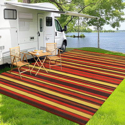 Tapis d'extérieur imperméable et réversible pour l'extérieur