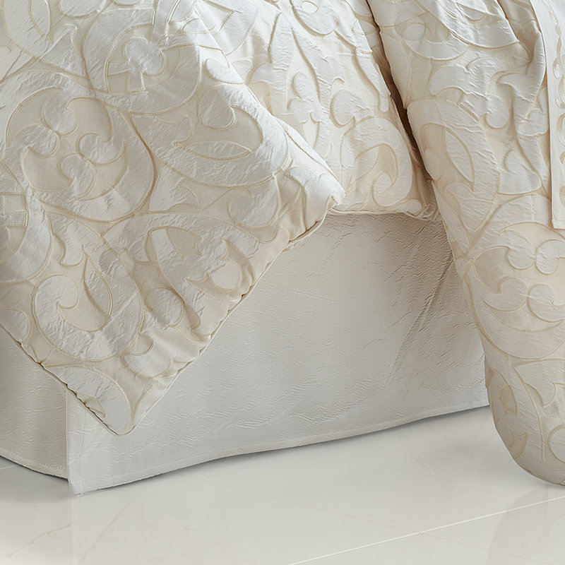 Ivory Queen Microfiber Reversible Comforter Set with Textured Accent