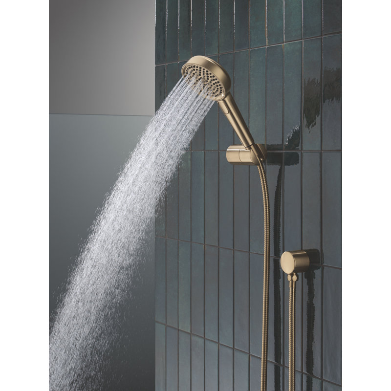 Douche à main 4 réglages Delta or, 1,75 gallons par minute, Lumicoat® bronze champagne