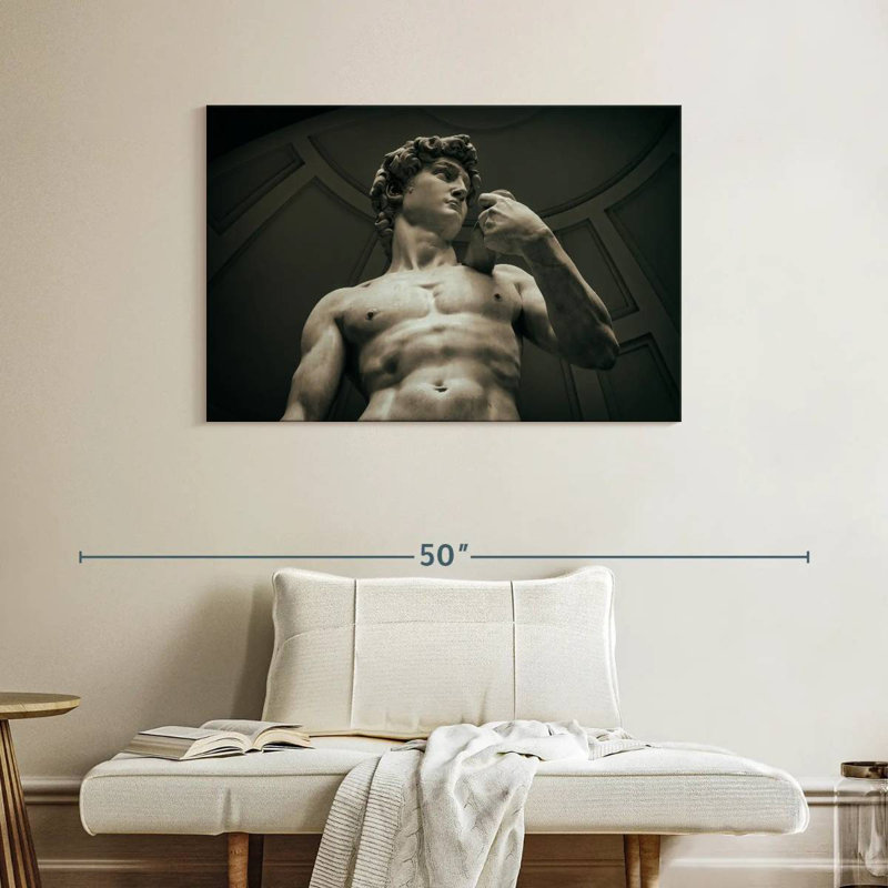 David de Michaelangelo à Florence I, H 26 po x l 39 po