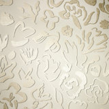 Salt Metallic Fiore Flower Design Wallpaper Roll