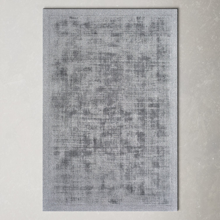 Mckinley Handmade Viscose Gray Rug