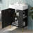 21.6" Black Bathroom vanity